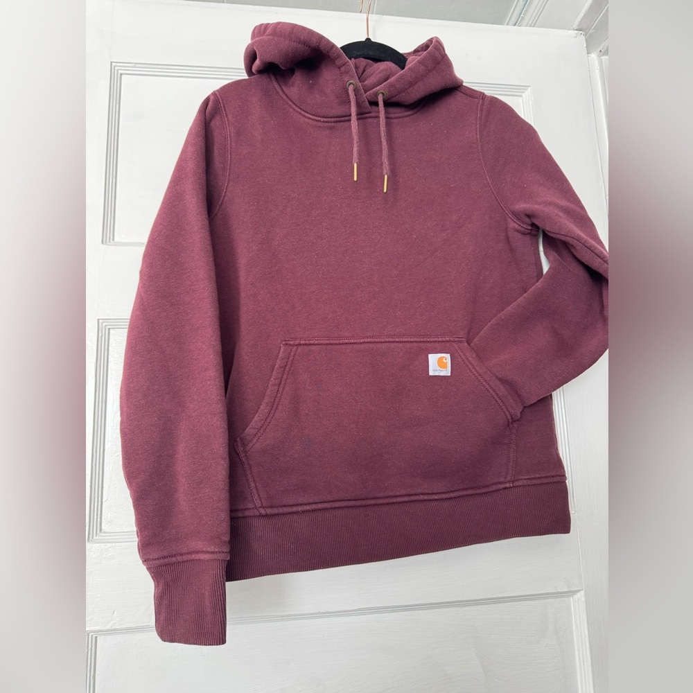 Carhartt Maroon Relaxed Fit Hoodie